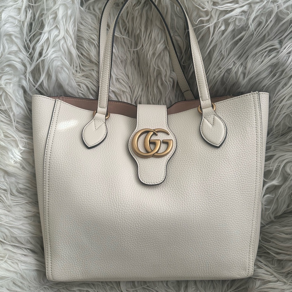 Gucci Ivory GG Dahlia Tote